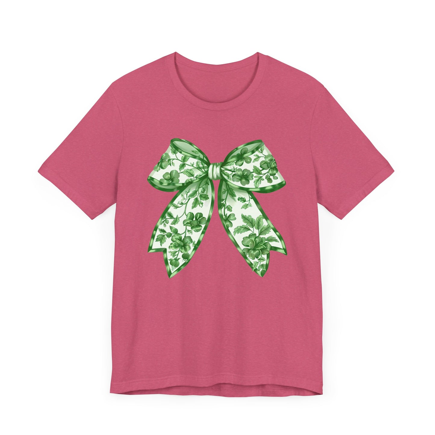Green Chinoiserie Bow Adult Tee