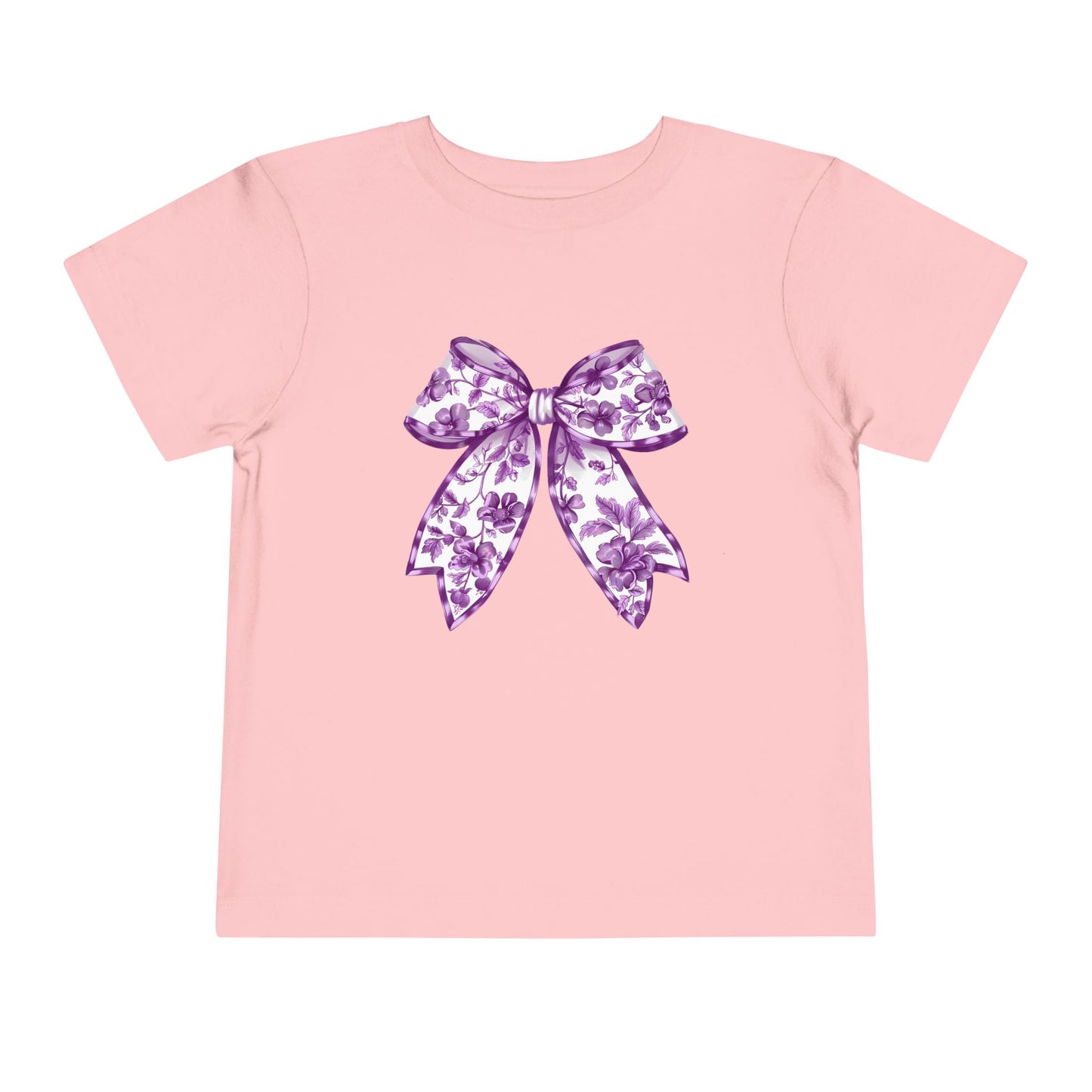 Purple Chinoiserie Bow Toddler Tee