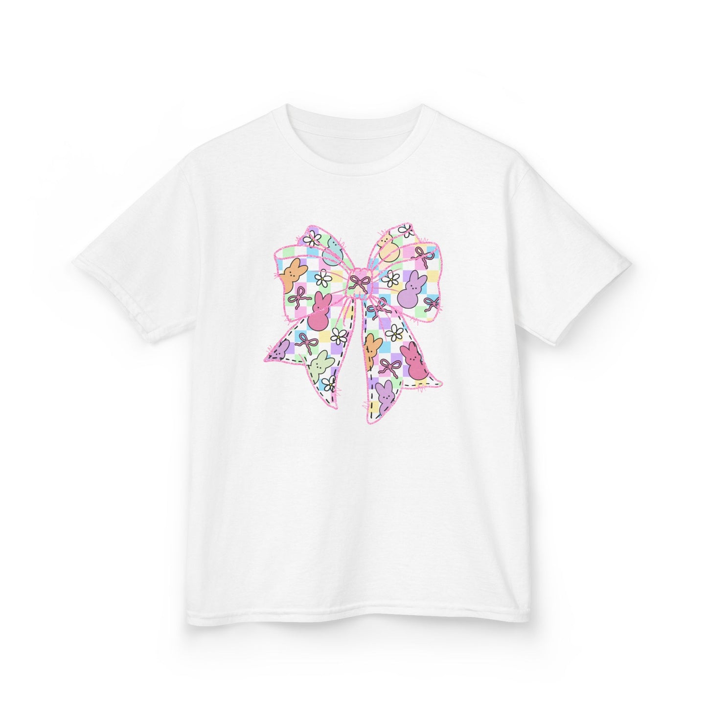 Easter Peeps Coquette Bow Youth Tee