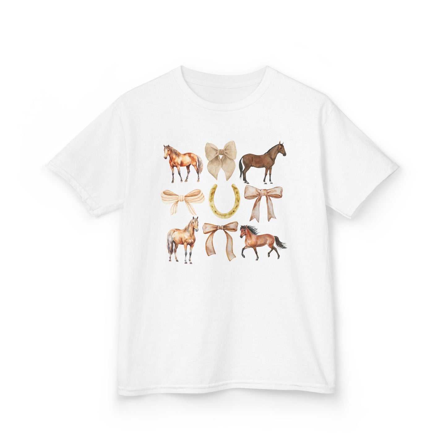 Youth Horse & Bow Coquette Tee