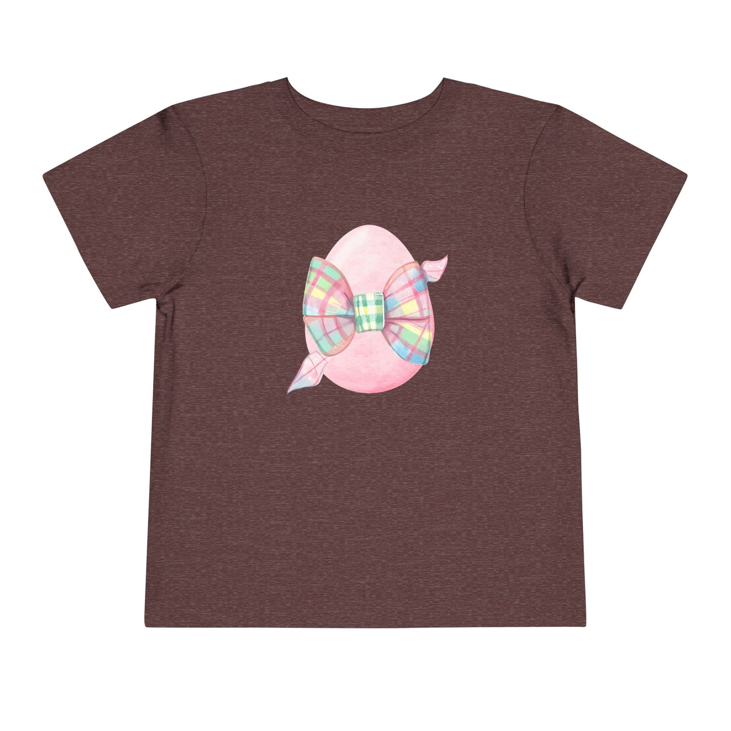 Plaid Bow Easter Egg Toddler Tee