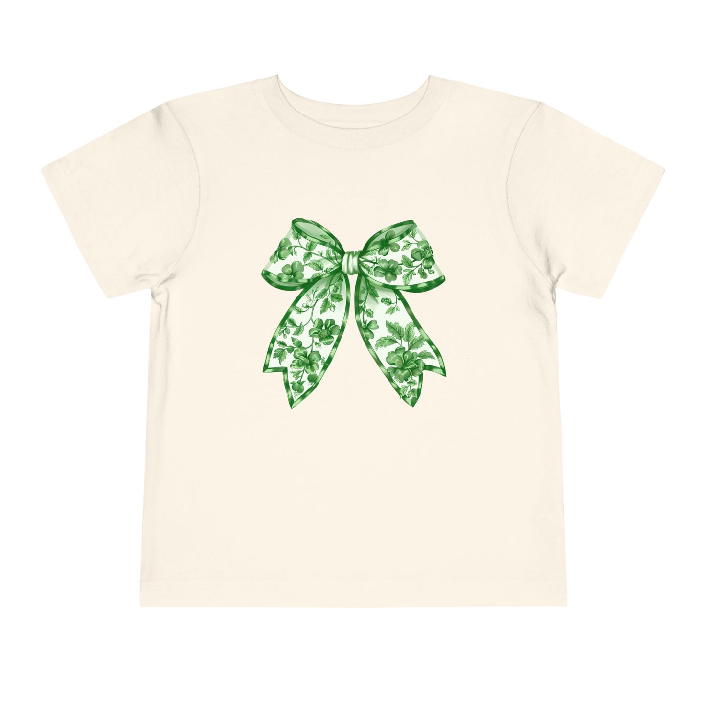 Green Chinoiserie Bow Toddler Tee