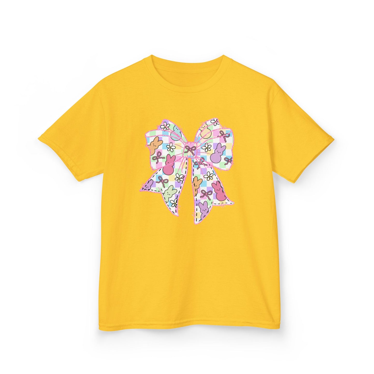 Easter Peeps Coquette Bow Youth Tee