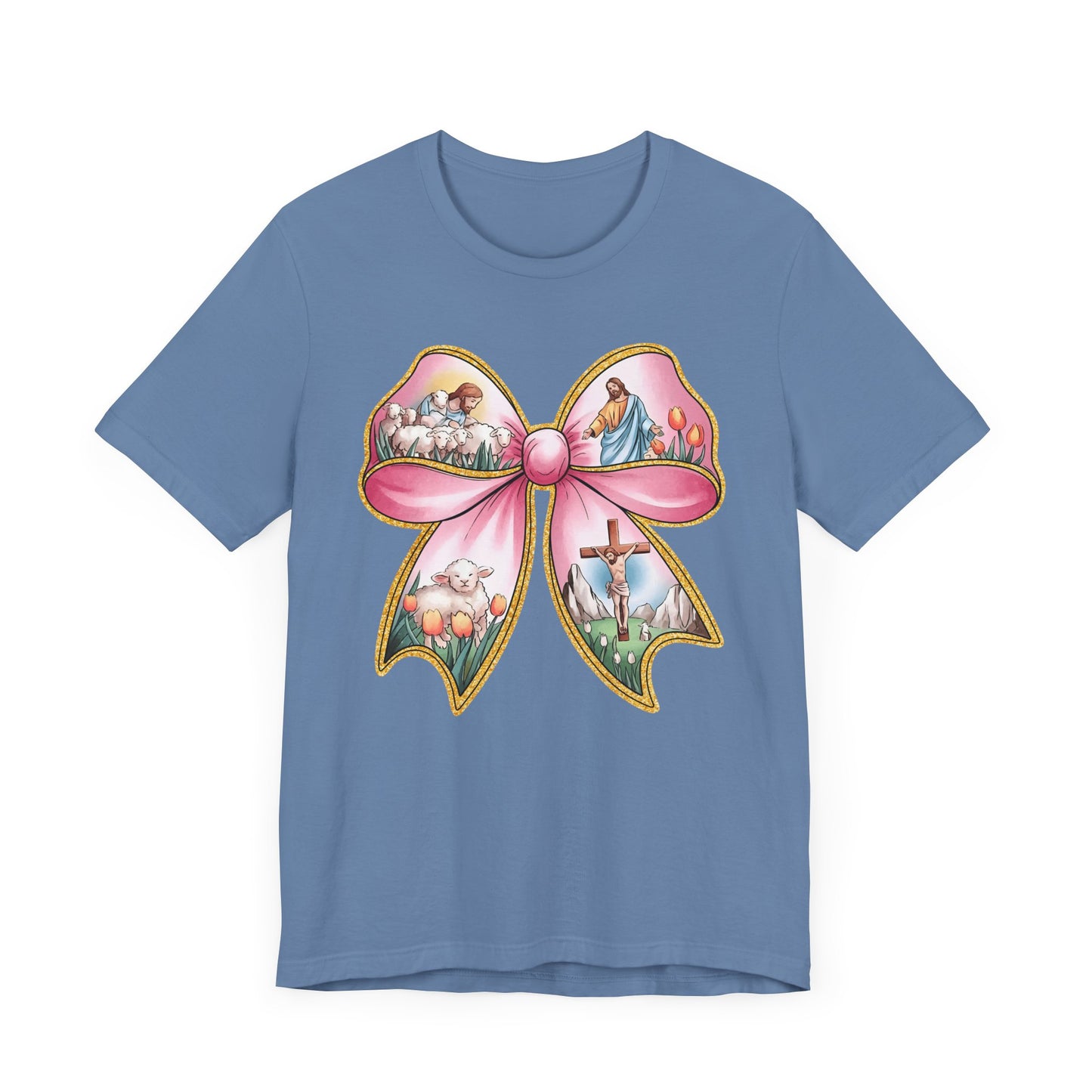 Easter Story Bow Adult Tee