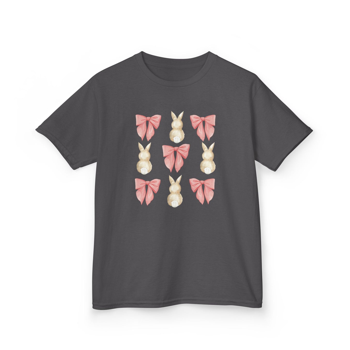 Bunnies & Pink Bow Coquette Youth Tee
