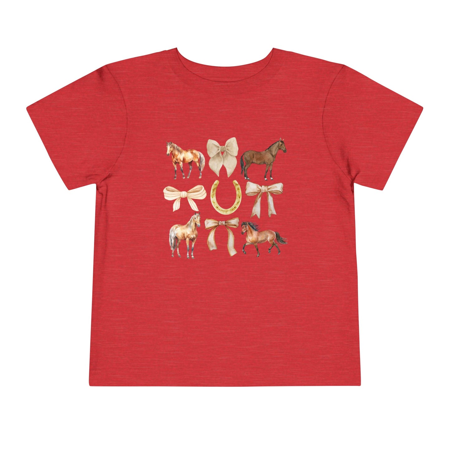 Toddler Horse & Bow Coquette Tee