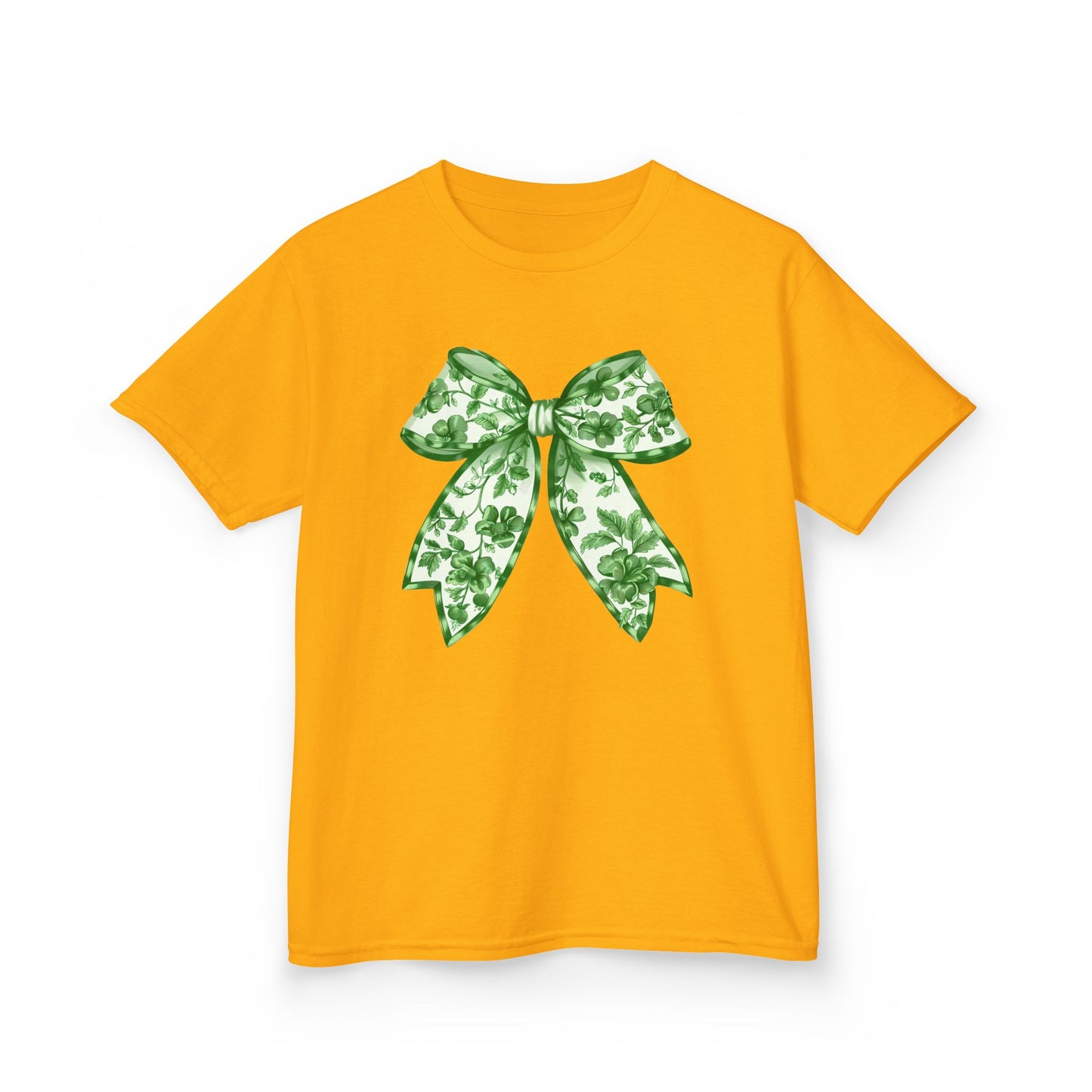 Green Chinoiserie Bow Youth Tee