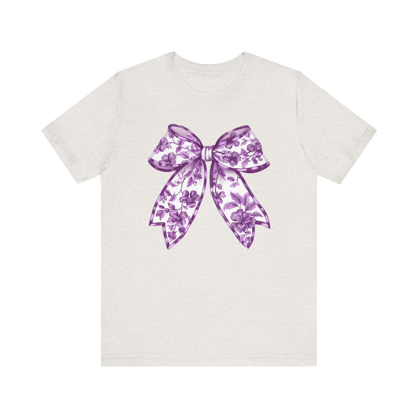 Purple Chinoiserie Bow Adult Tee
