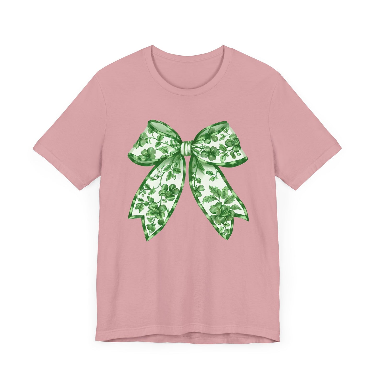 Green Chinoiserie Bow Adult Tee