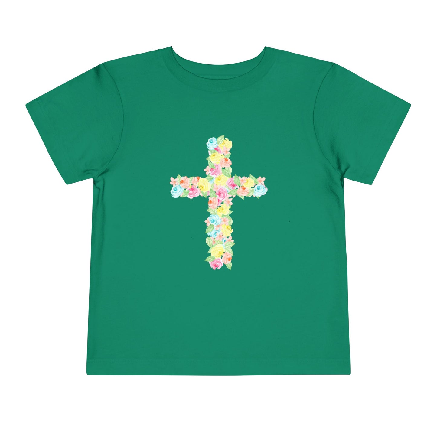 Floral Cross Toddler Tee