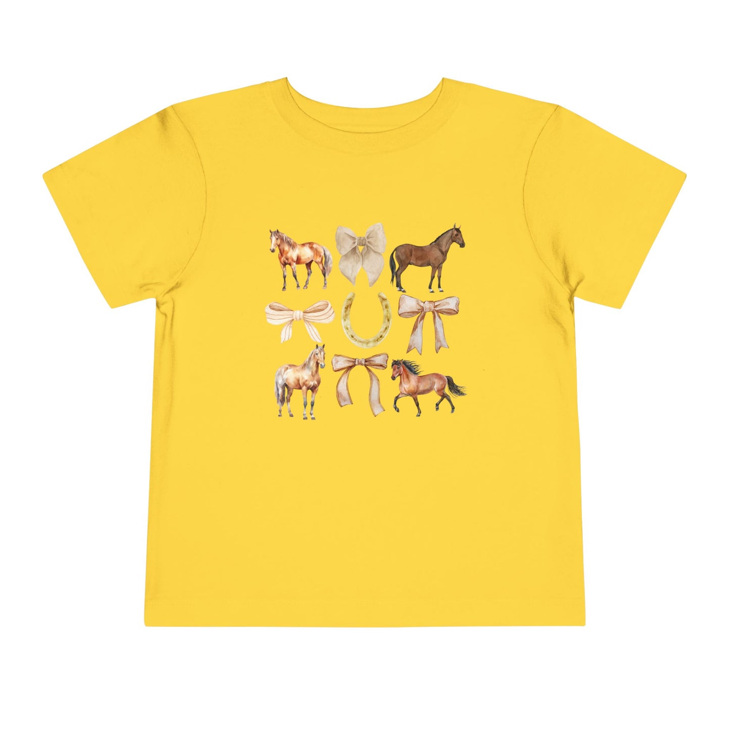 Toddler Horse & Bow Coquette Tee