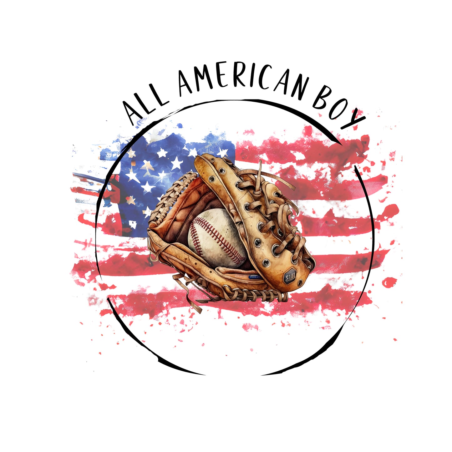 All American Boy Baseball DTF Transfer