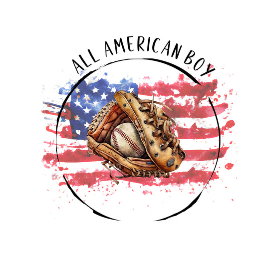 All American Boy Baseball DTF Transfer