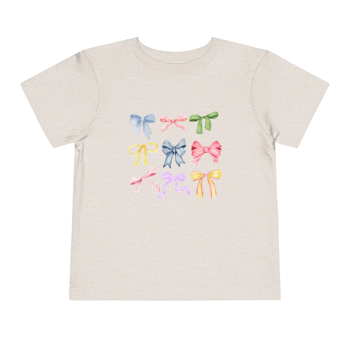 Toddler Colorful Bow Coquette Tee
