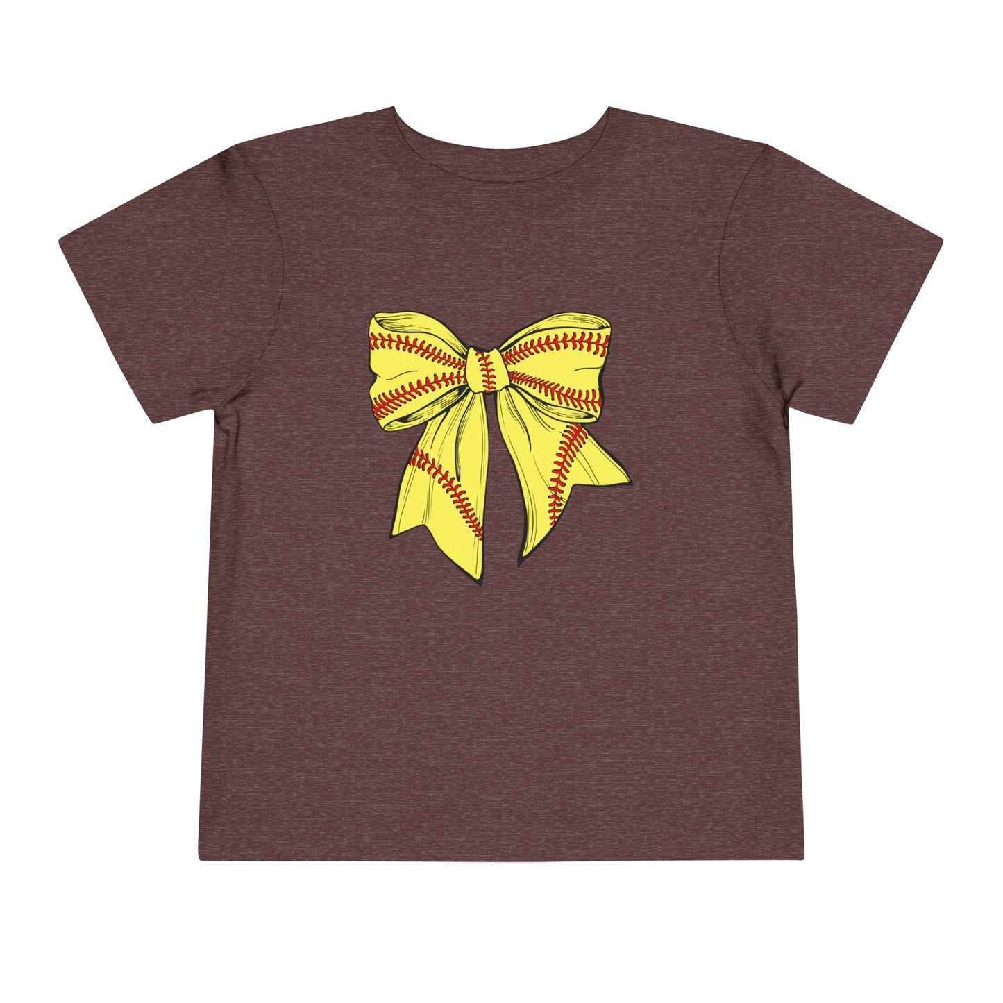 Softball Bow Toddler Tee