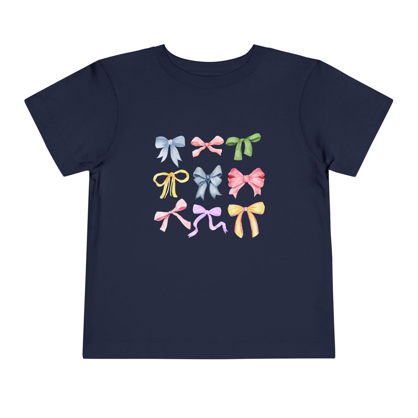 Toddler Colorful Bow Coquette Tee