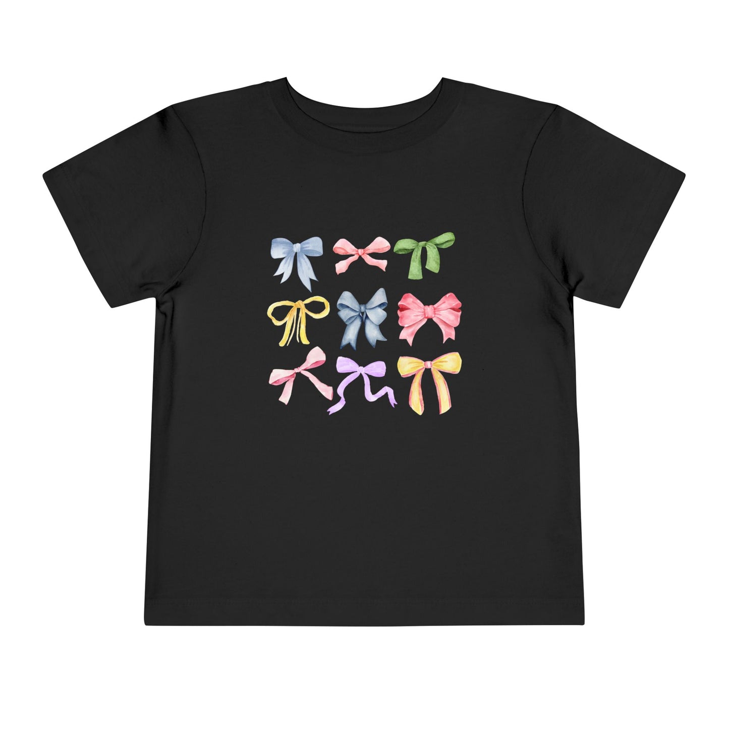 Toddler Colorful Bow Coquette Tee