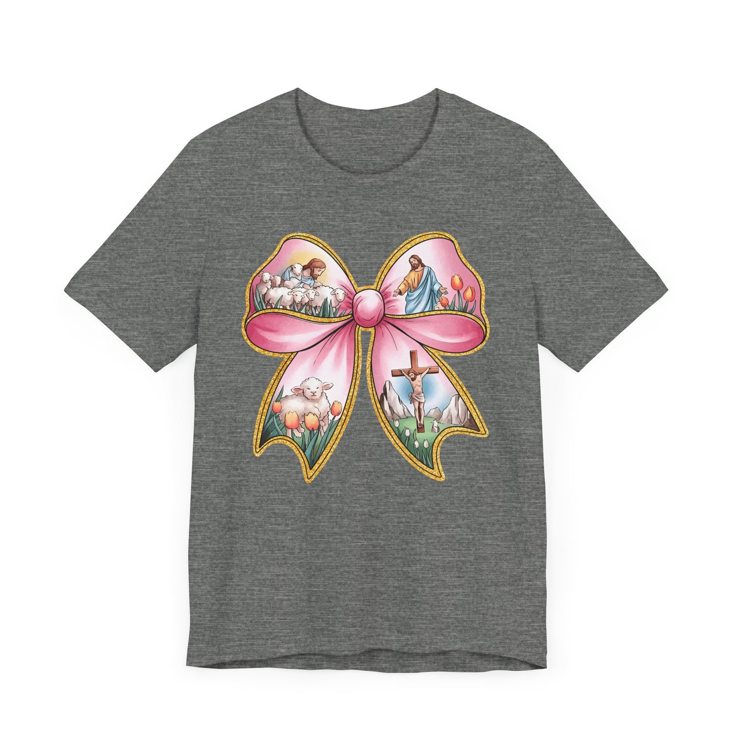 Easter Story Bow Adult Tee
