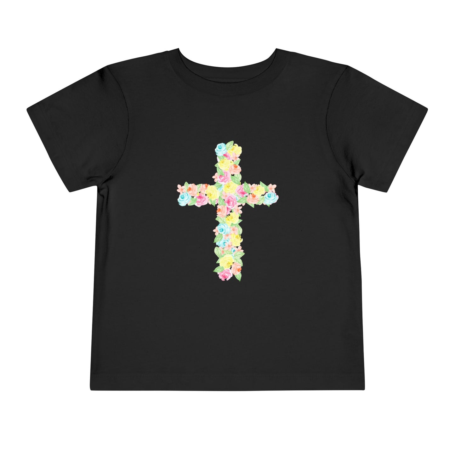Floral Cross Toddler Tee