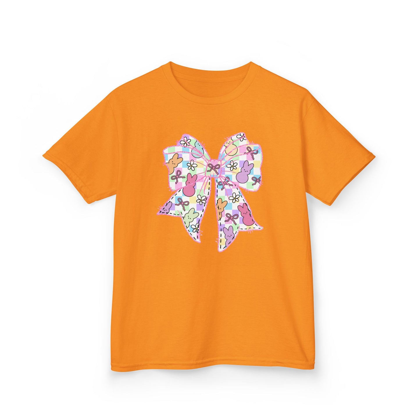 Easter Peeps Coquette Bow Youth Tee
