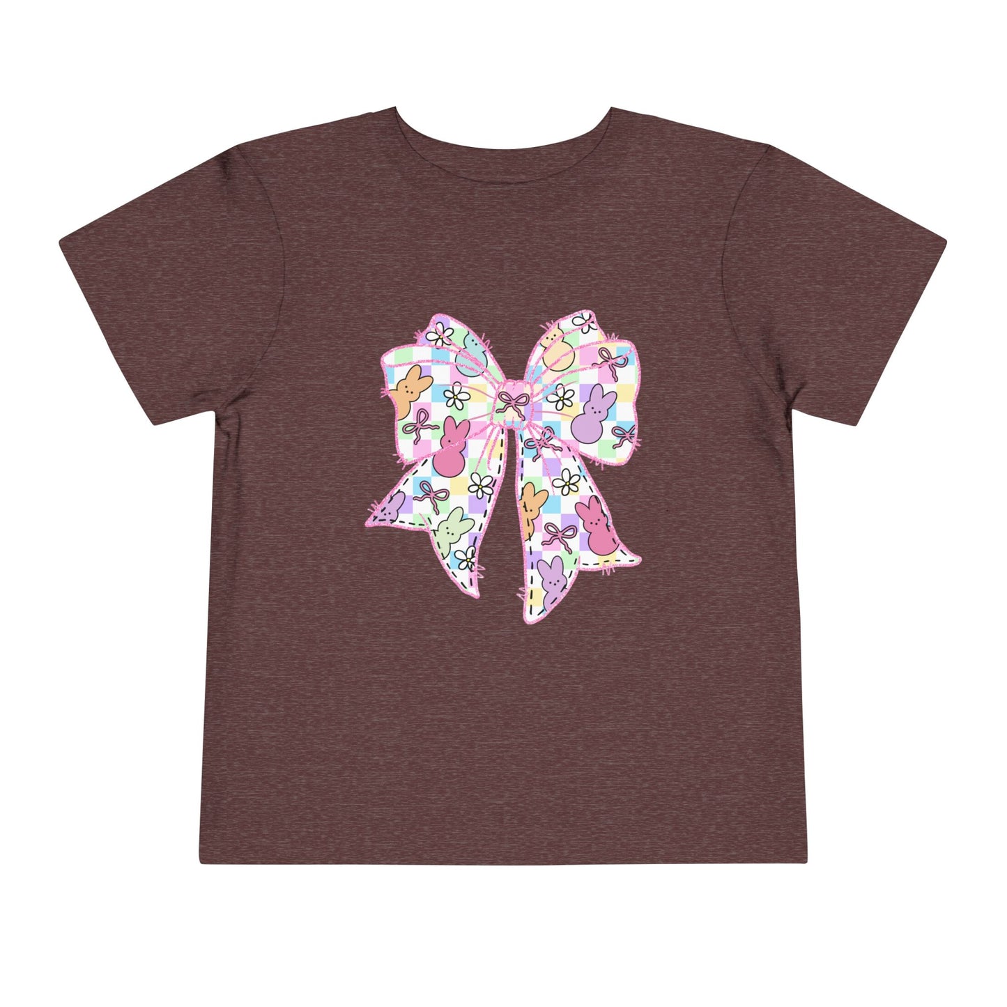 Easter Peeps Coquette Bow Toddler Tee