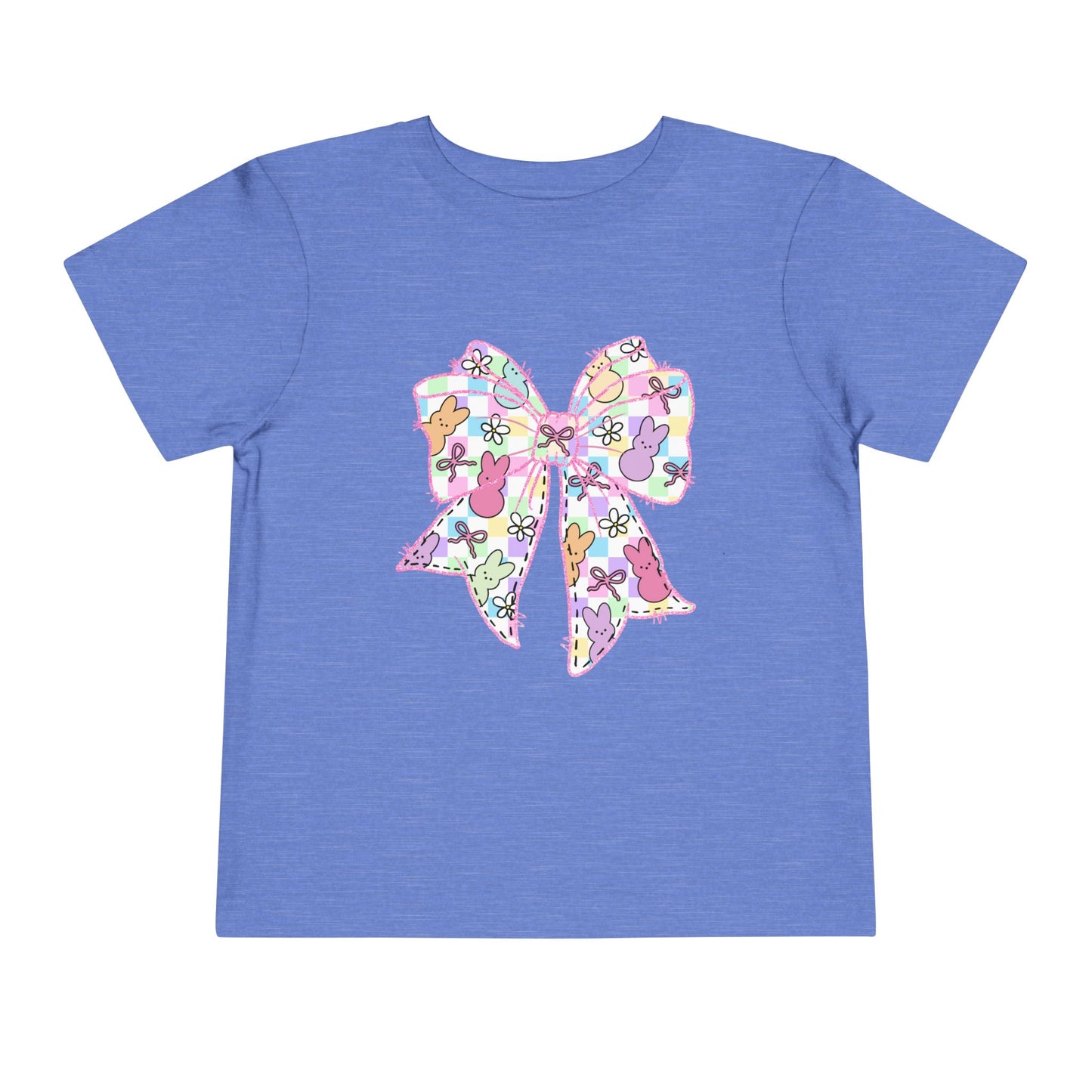 Easter Peeps Coquette Bow Toddler Tee