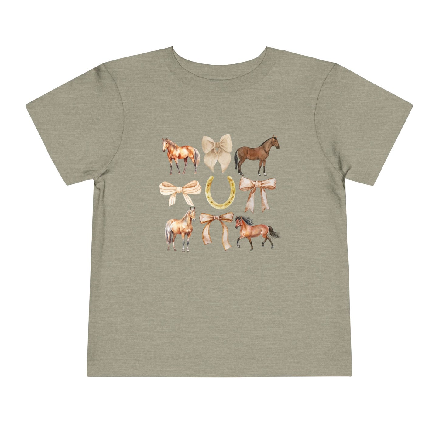 Toddler Horse & Bow Coquette Tee