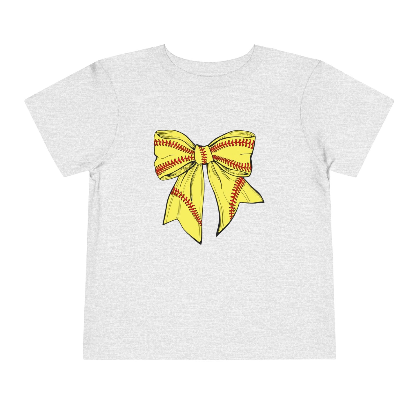 Softball Bow Toddler Tee