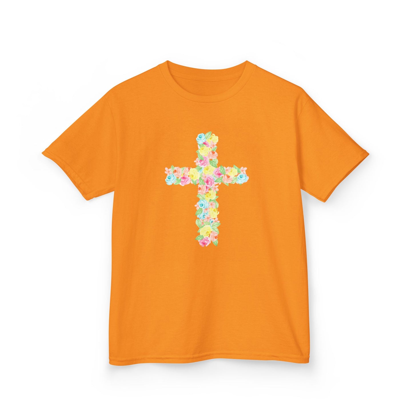 Floral Cross Youth Tee