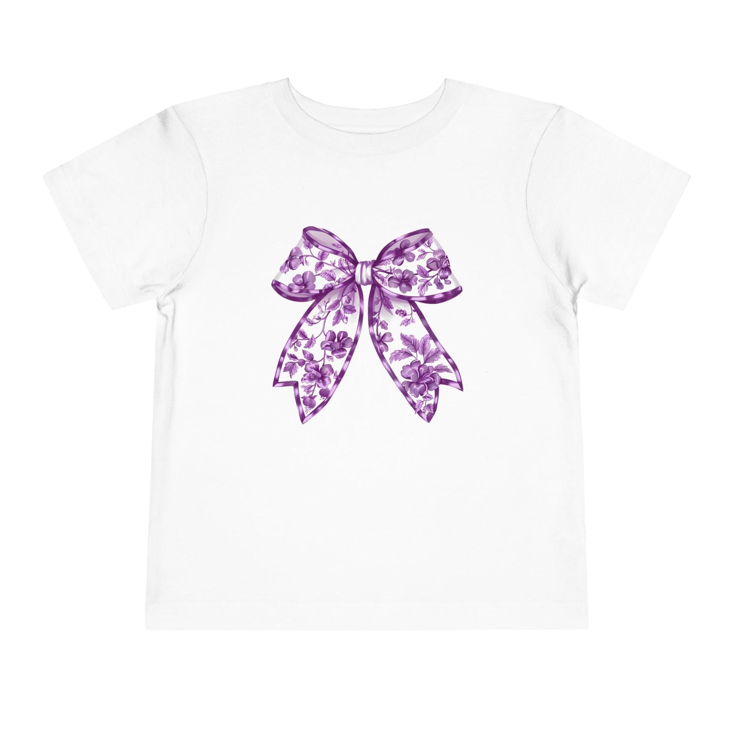 Purple Chinoiserie Bow Toddler Tee