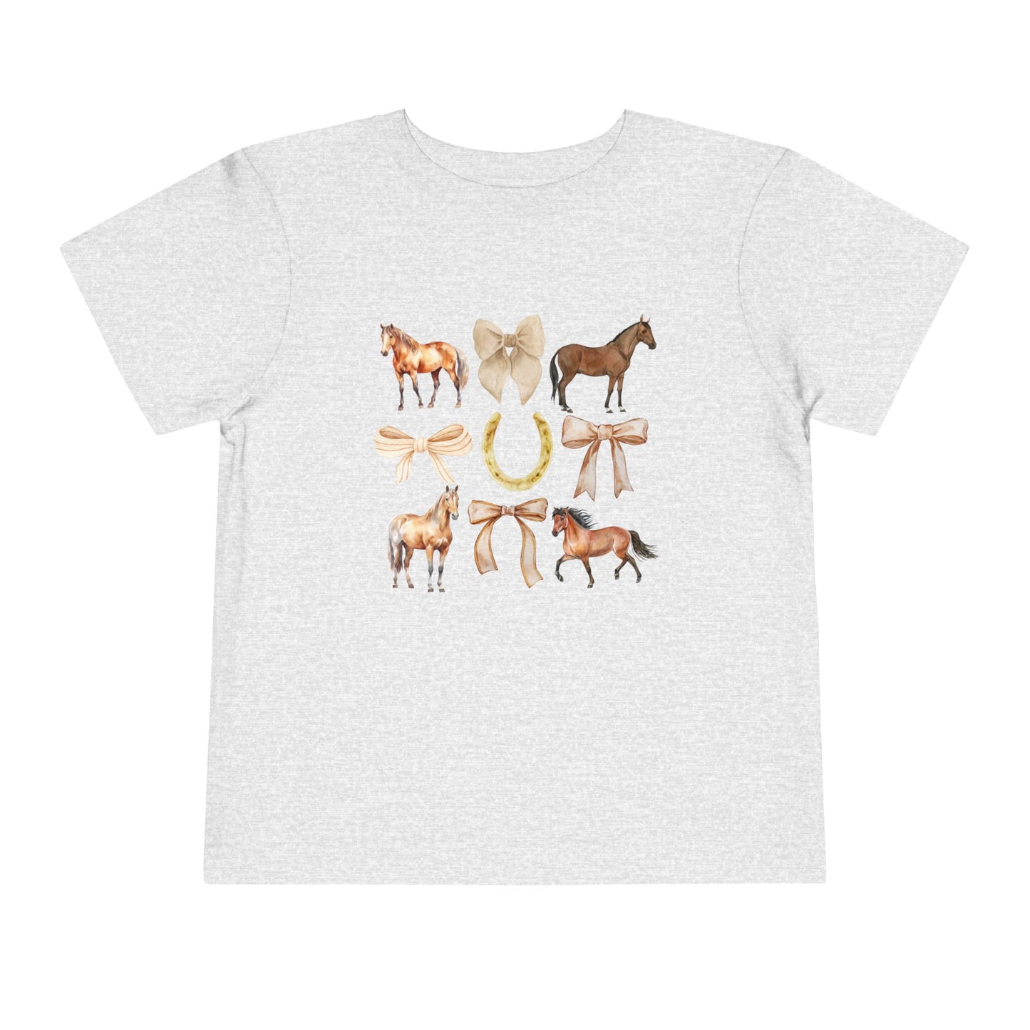 Toddler Horse & Bow Coquette Tee