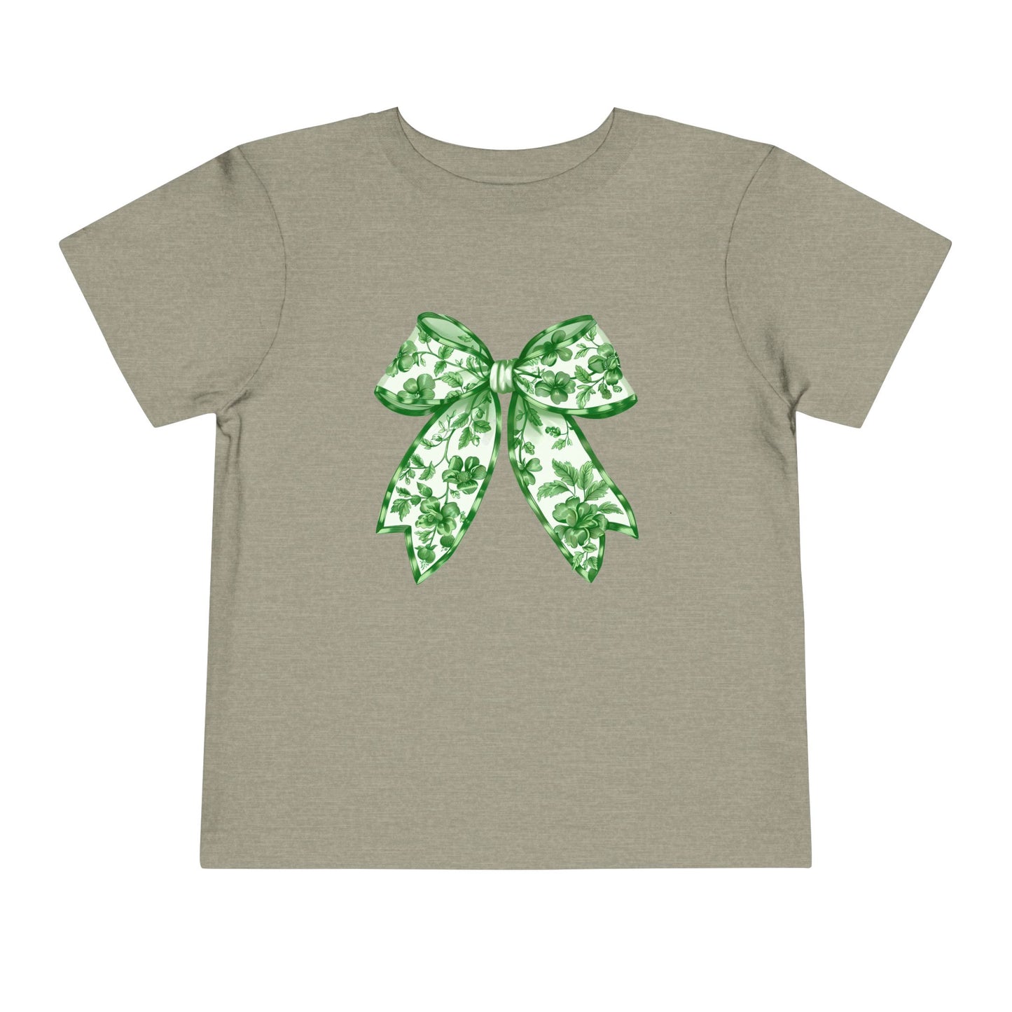 Green Chinoiserie Bow Toddler Tee