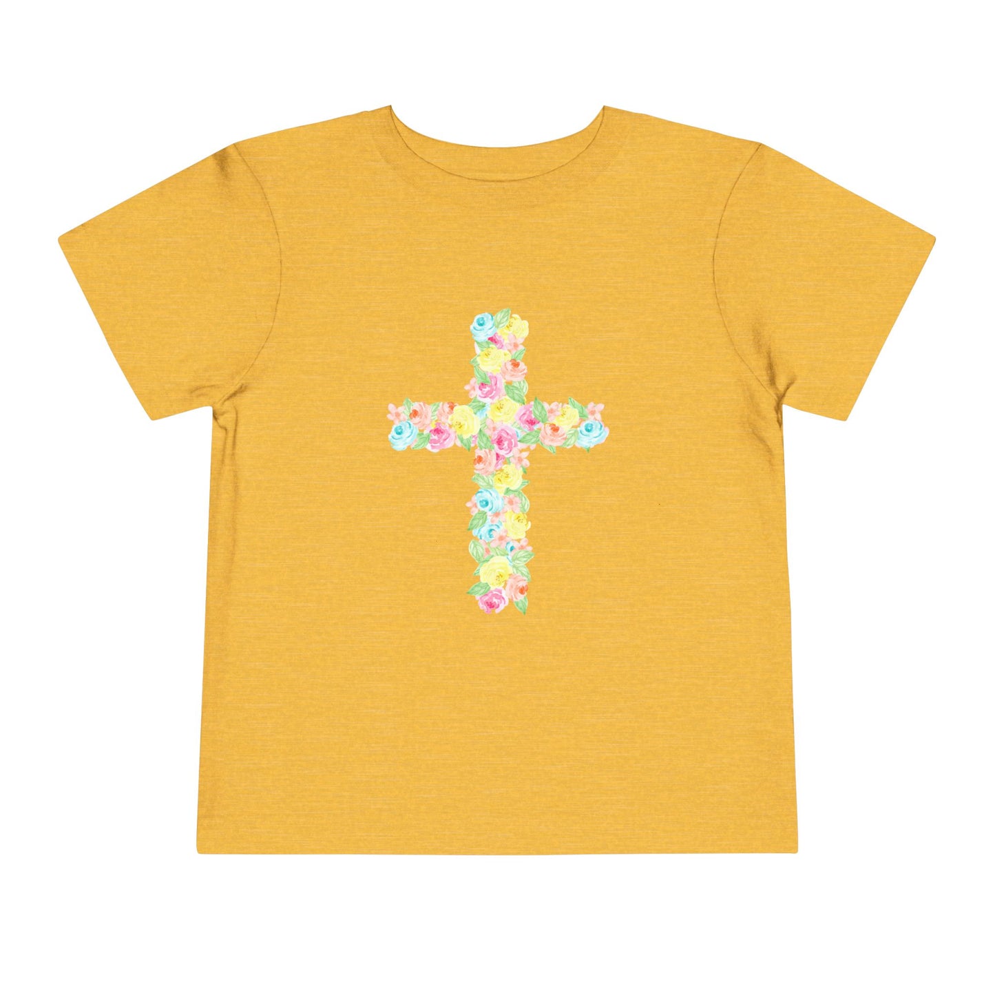 Floral Cross Toddler Tee