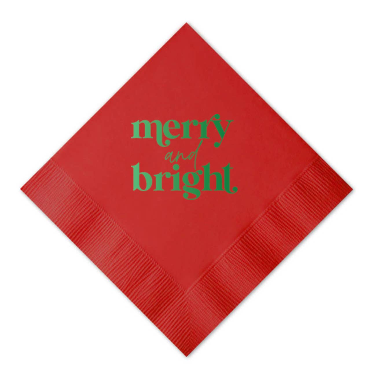 Merry and Bright Beverage Napkin