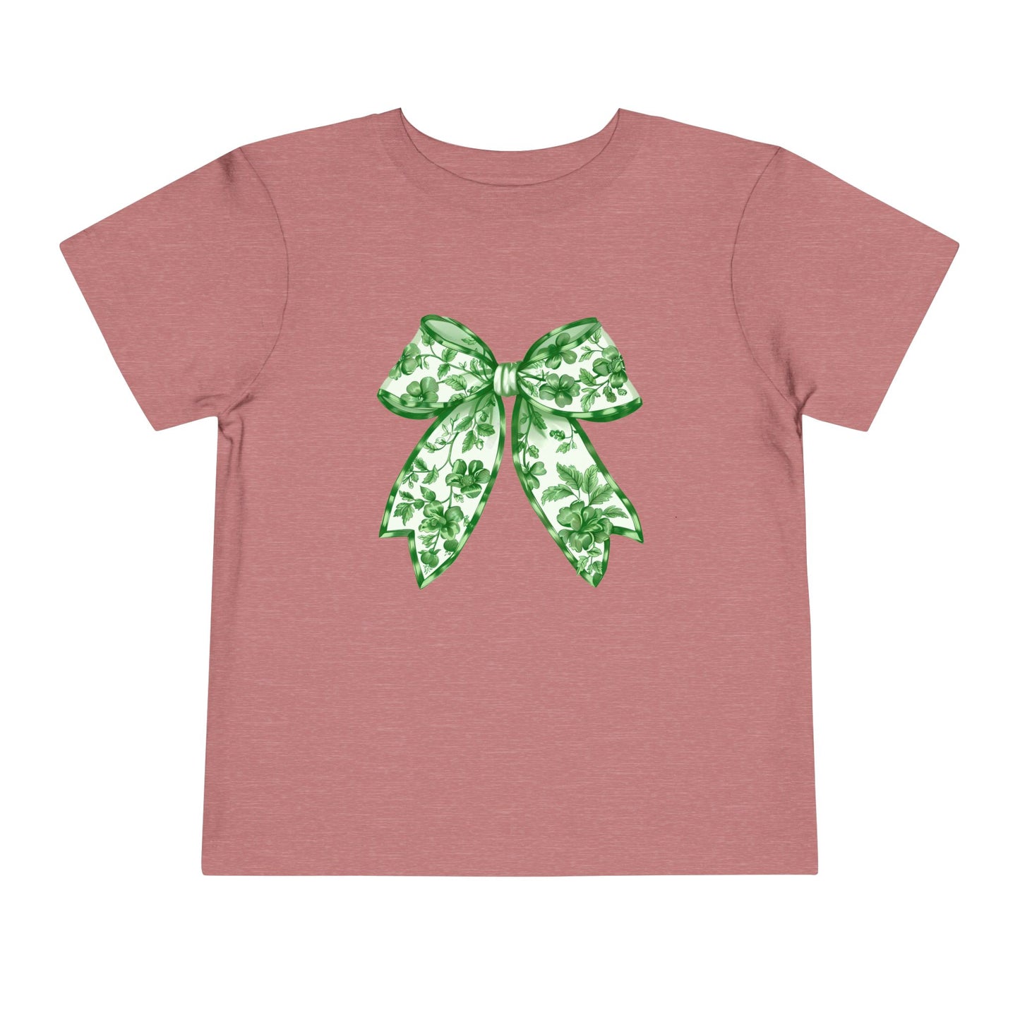 Green Chinoiserie Bow Toddler Tee