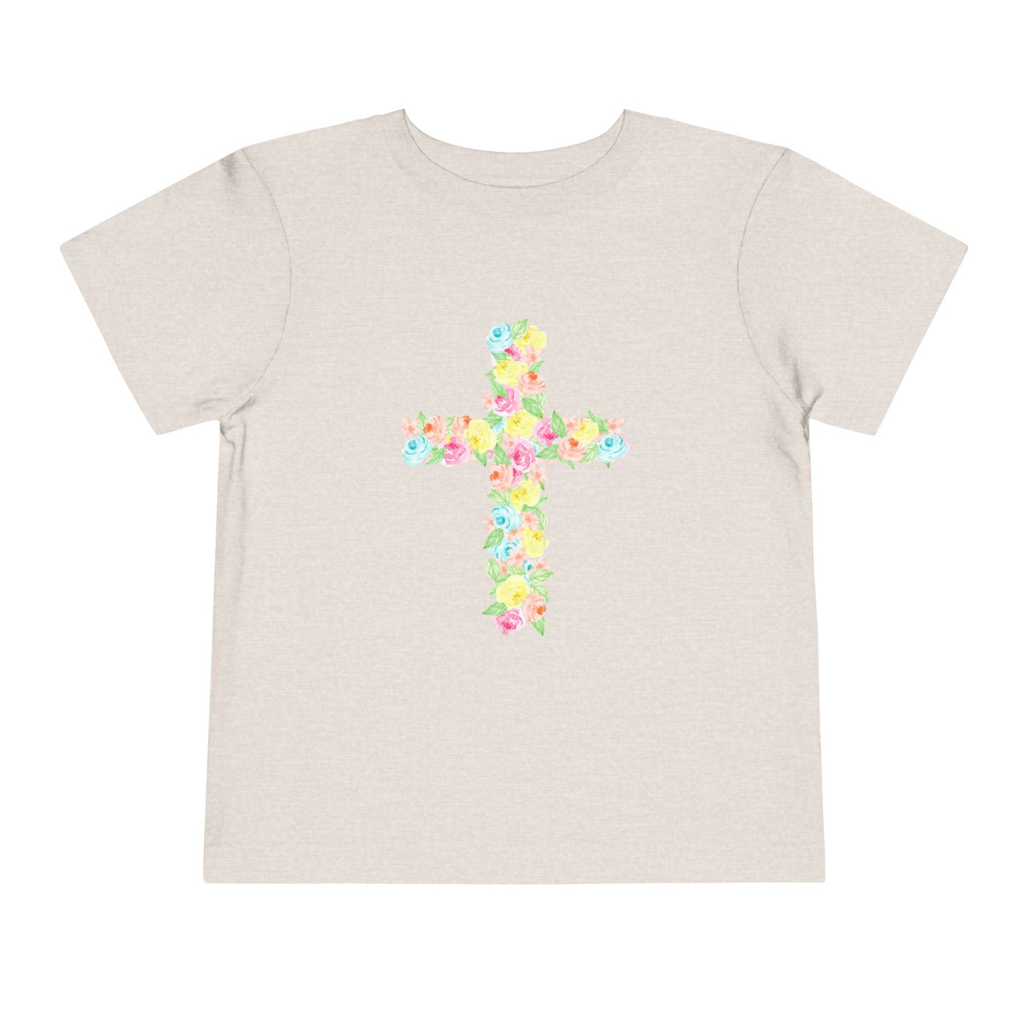 Floral Cross Toddler Tee