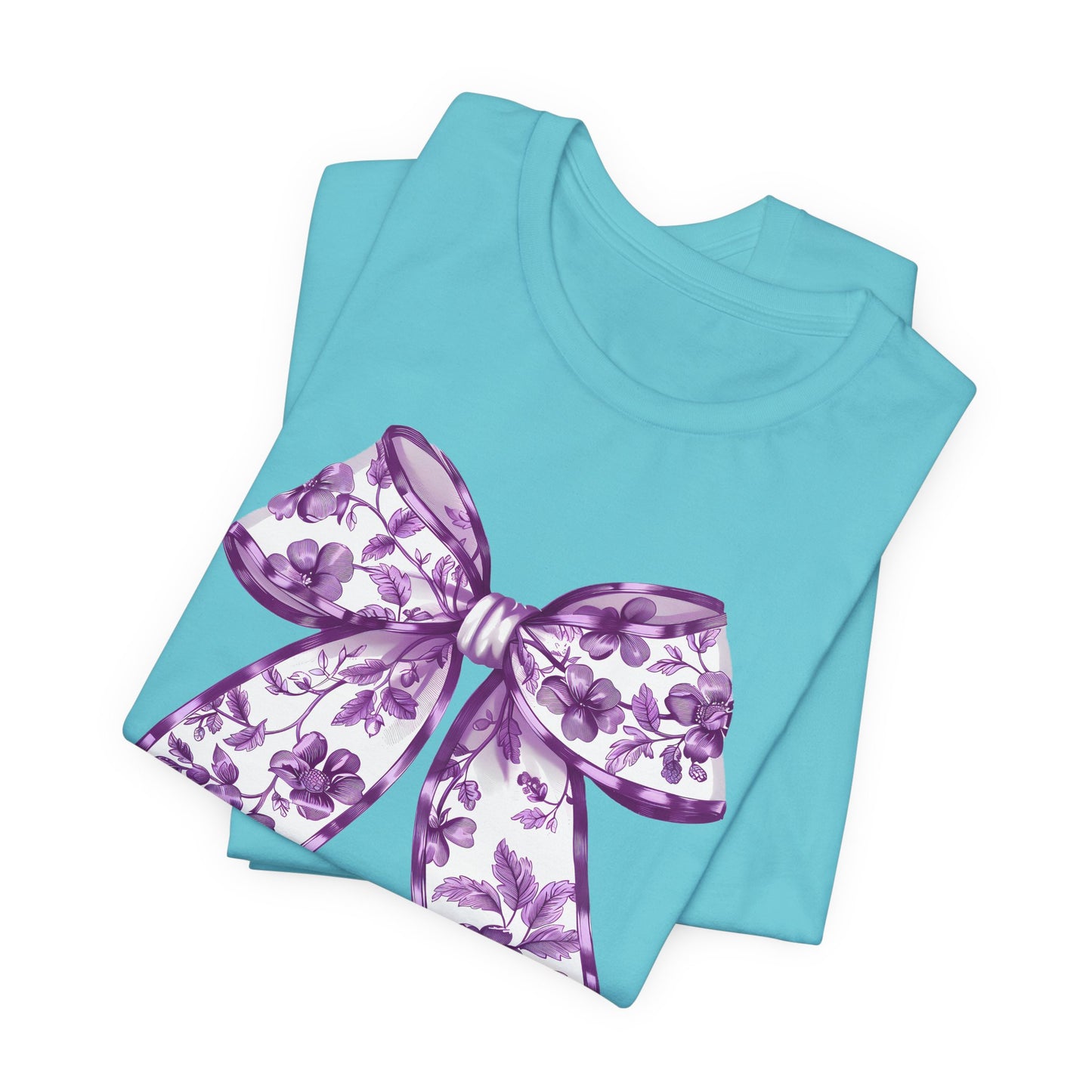 Purple Chinoiserie Bow Adult Tee