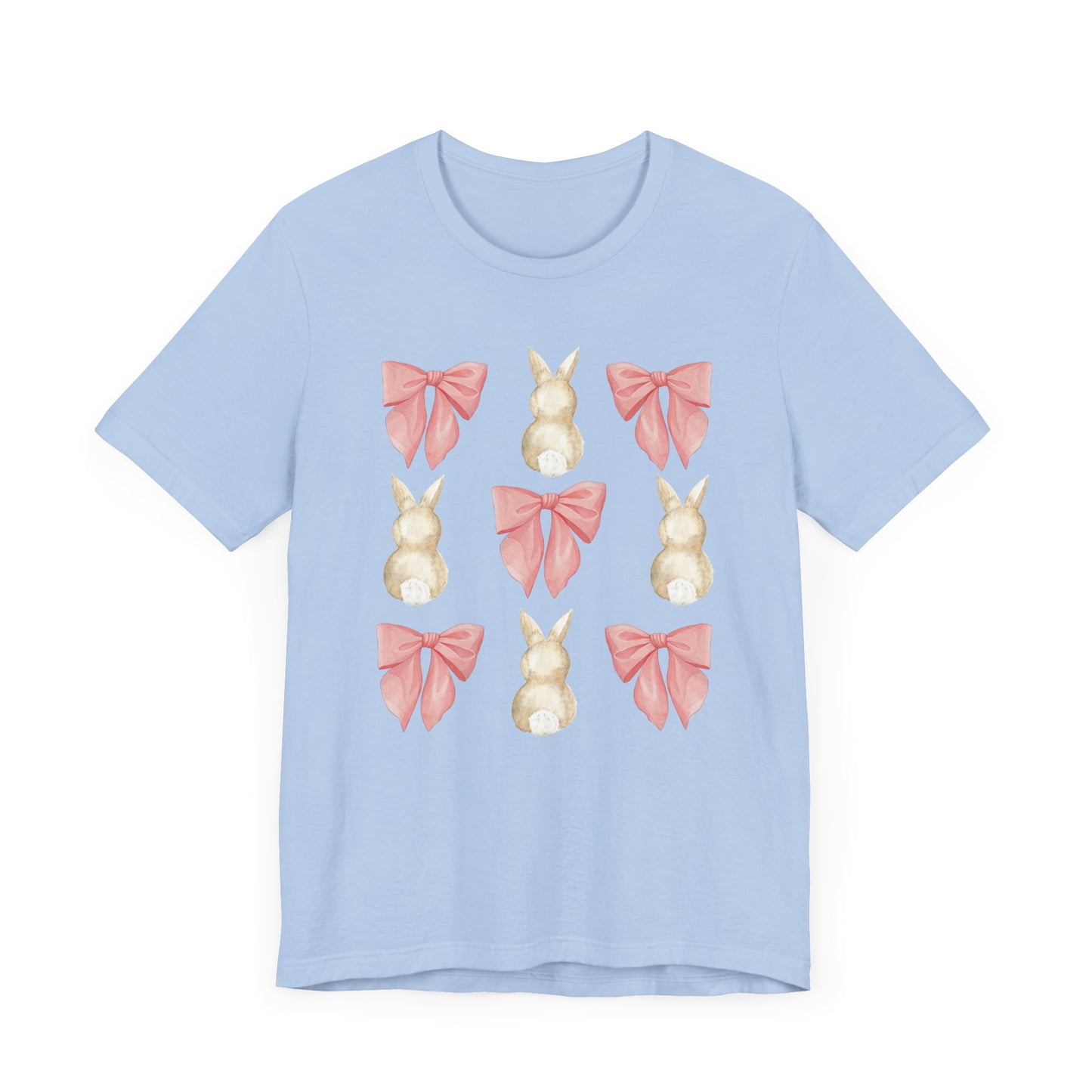 Bunnies & Pink Bow Coquette Adult Tee