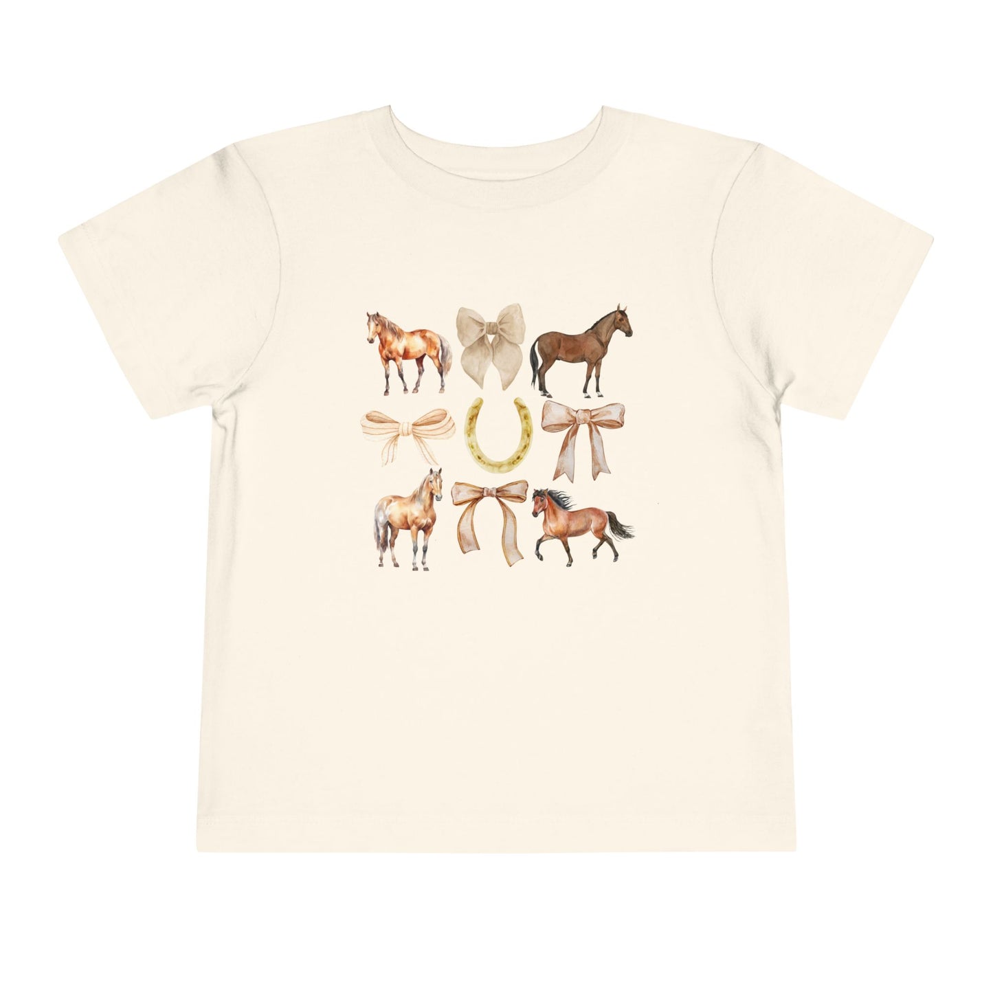 Toddler Horse & Bow Coquette Tee