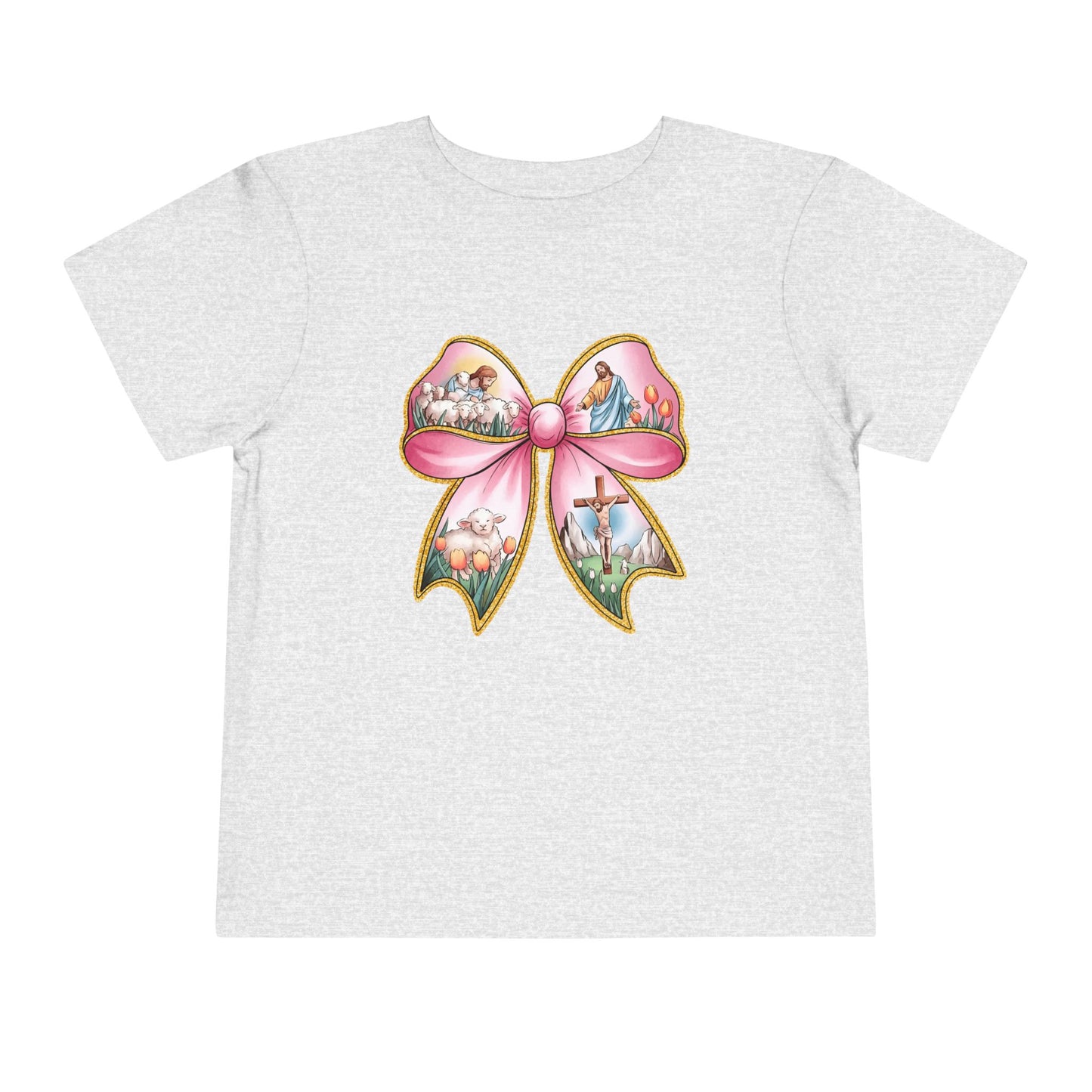 Easter Story Bow Toddler Tee