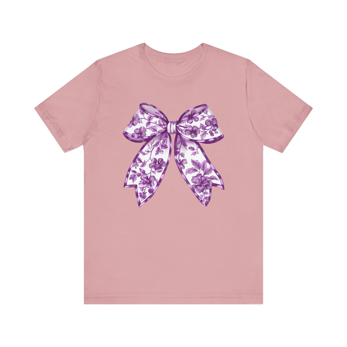 Purple Chinoiserie Bow Adult Tee