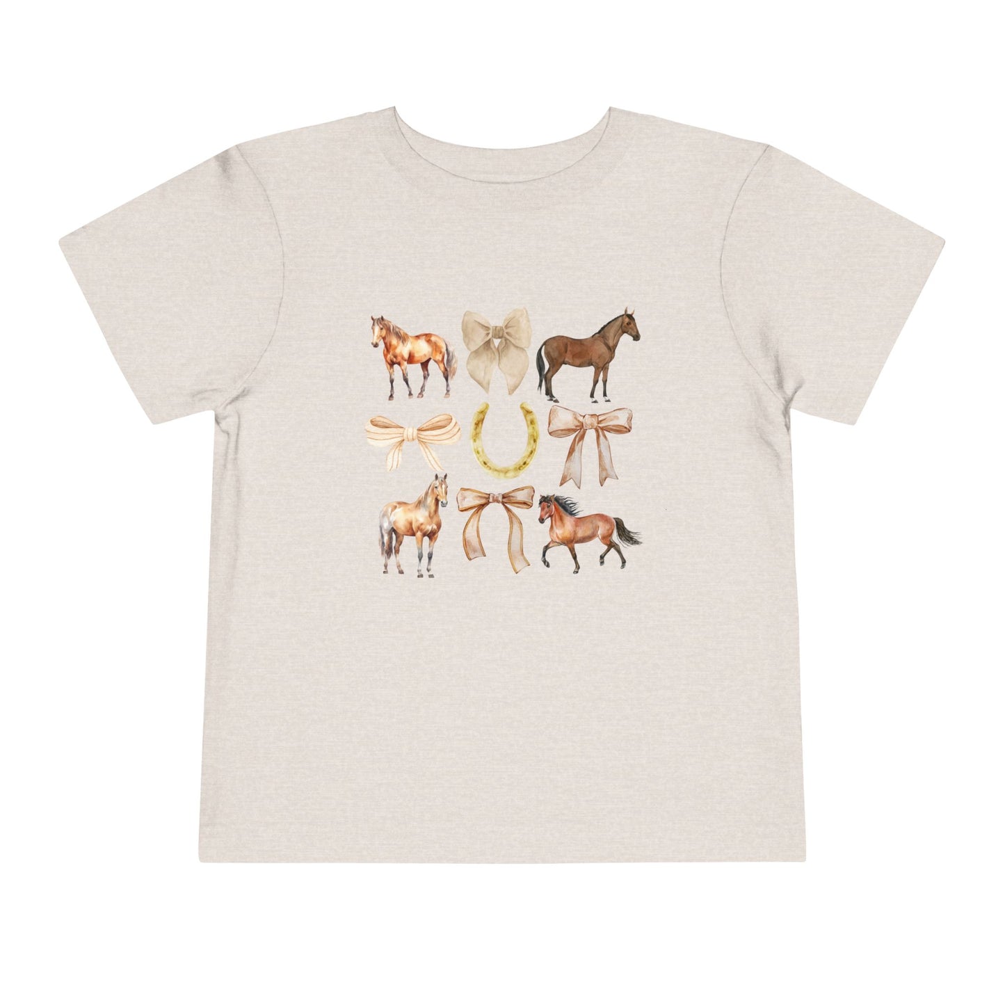 Toddler Horse & Bow Coquette Tee