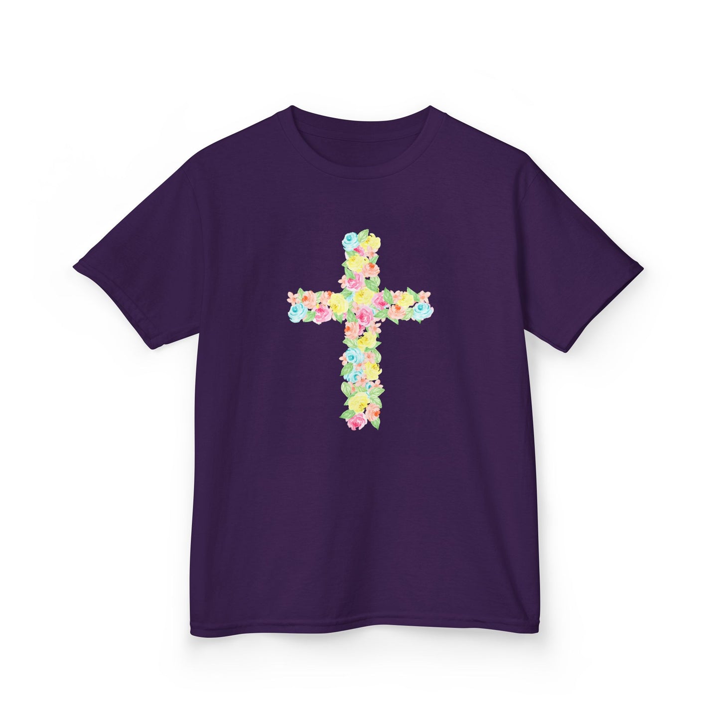 Floral Cross Youth Tee