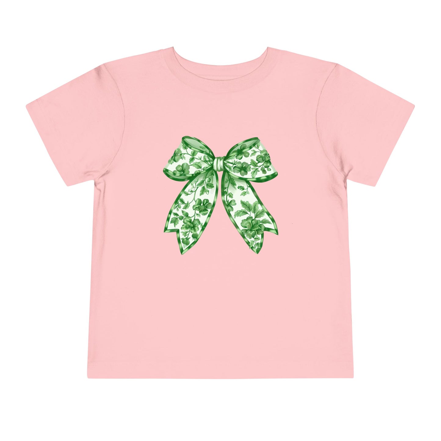 Green Chinoiserie Bow Toddler Tee