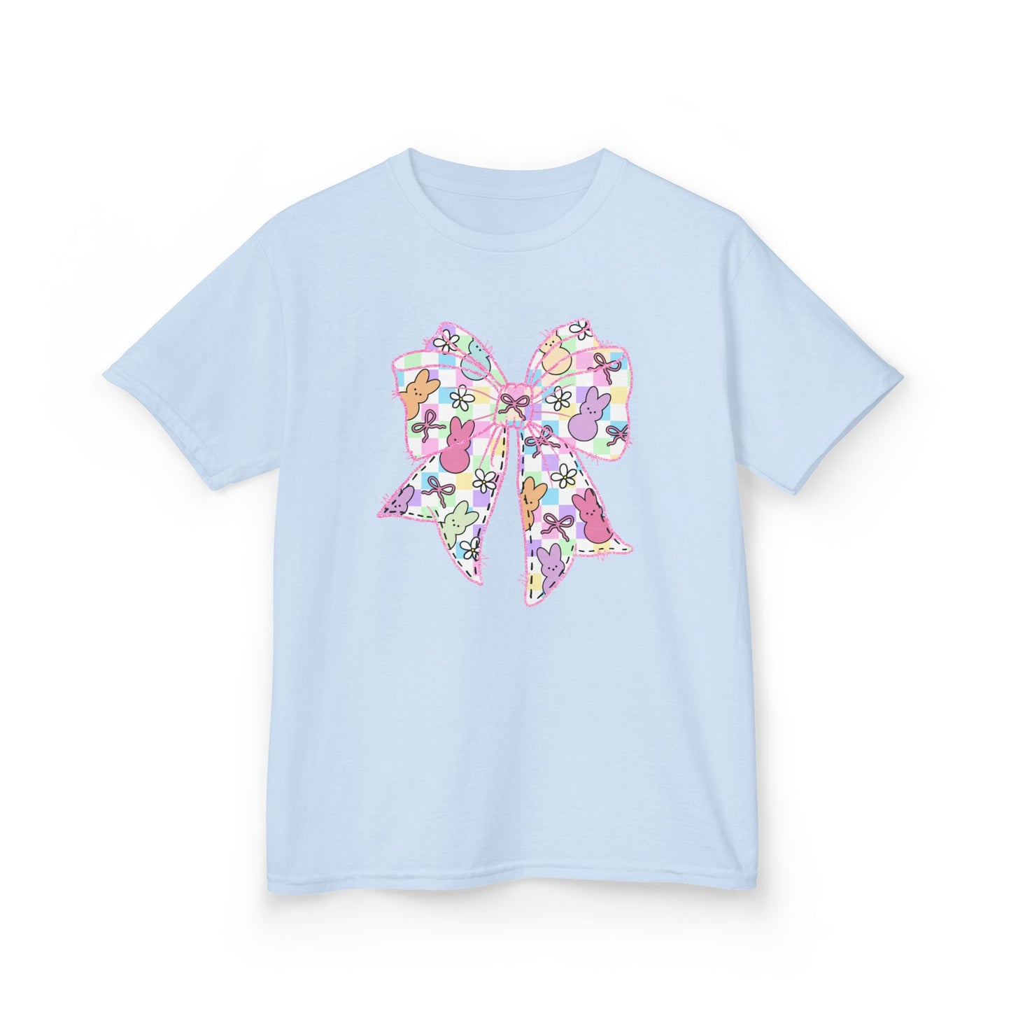Easter Peeps Coquette Bow Youth Tee