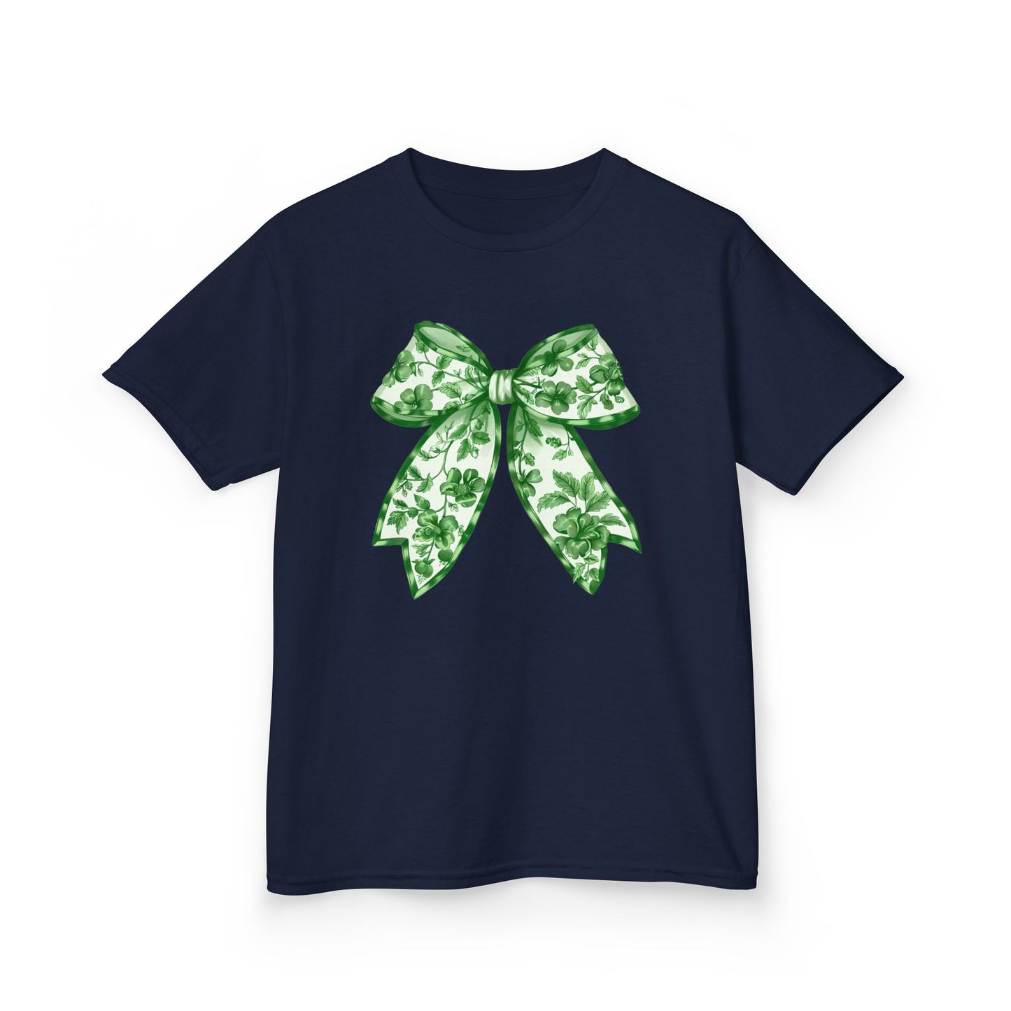 Green Chinoiserie Bow Youth Tee