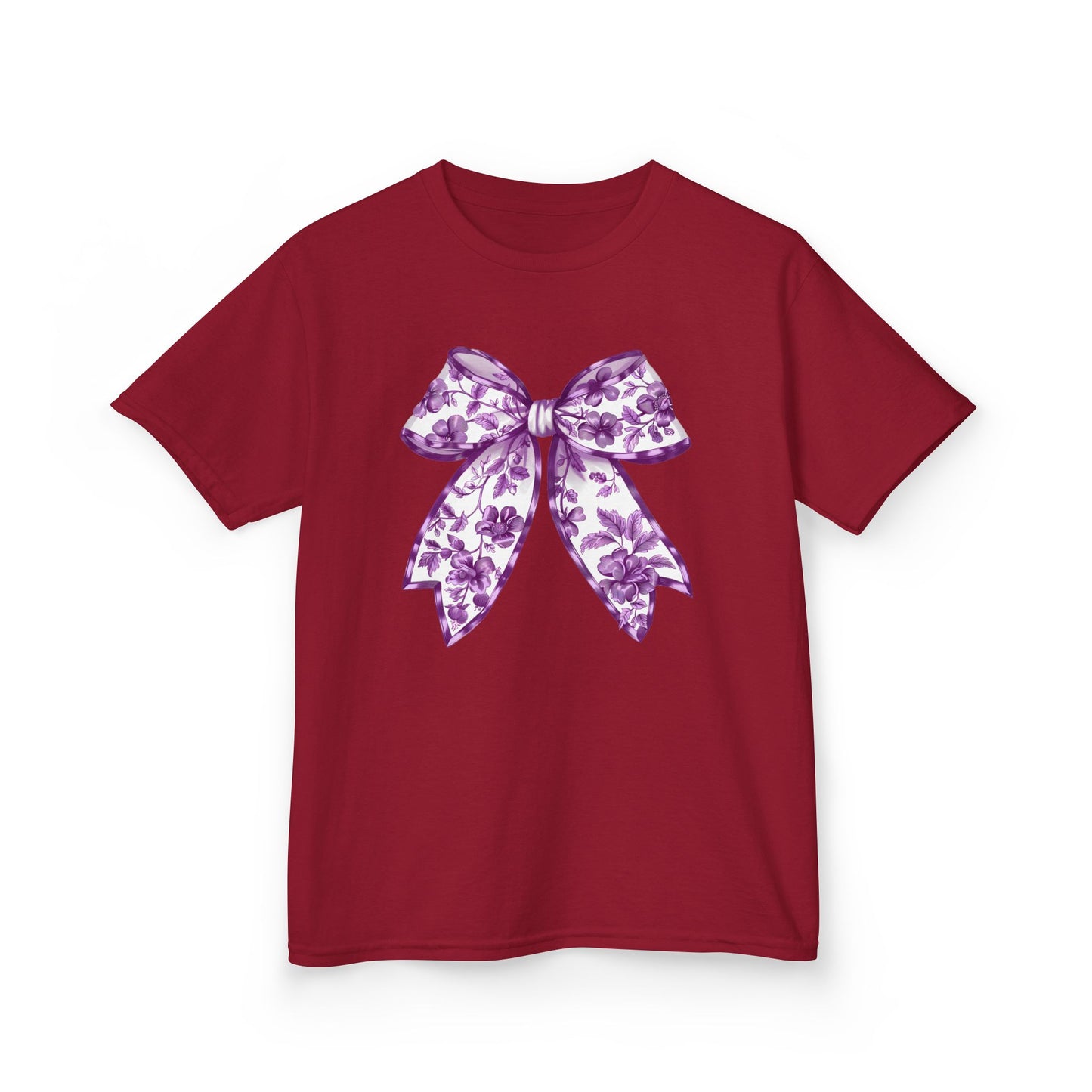 Purple Chinoiserie Bow Youth Tee