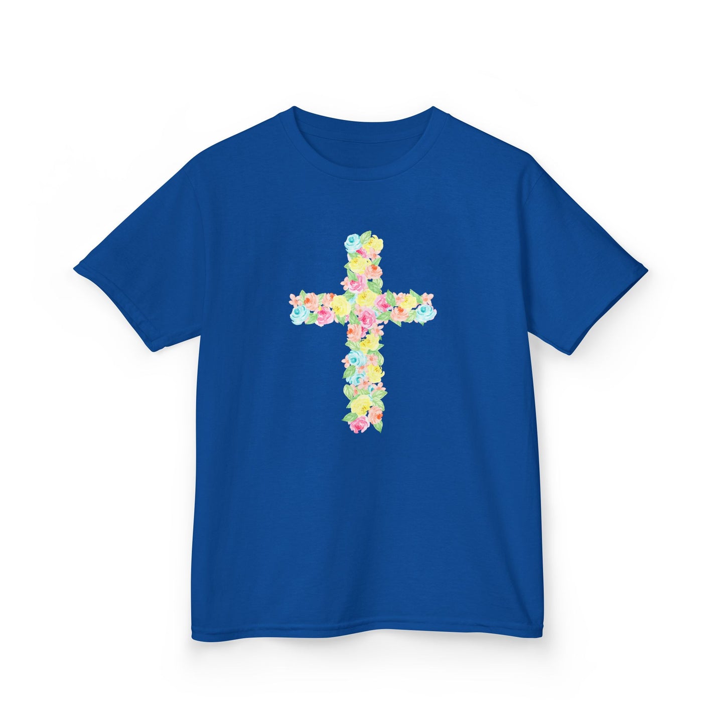 Floral Cross Youth Tee