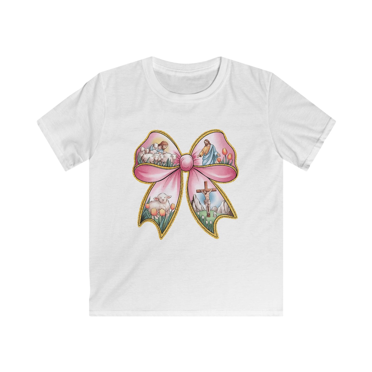 Easter Story Bow Youth Tee