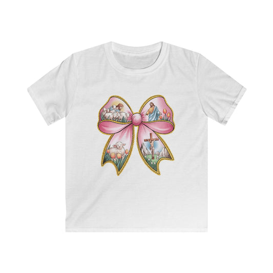Easter Story Bow Youth Tee